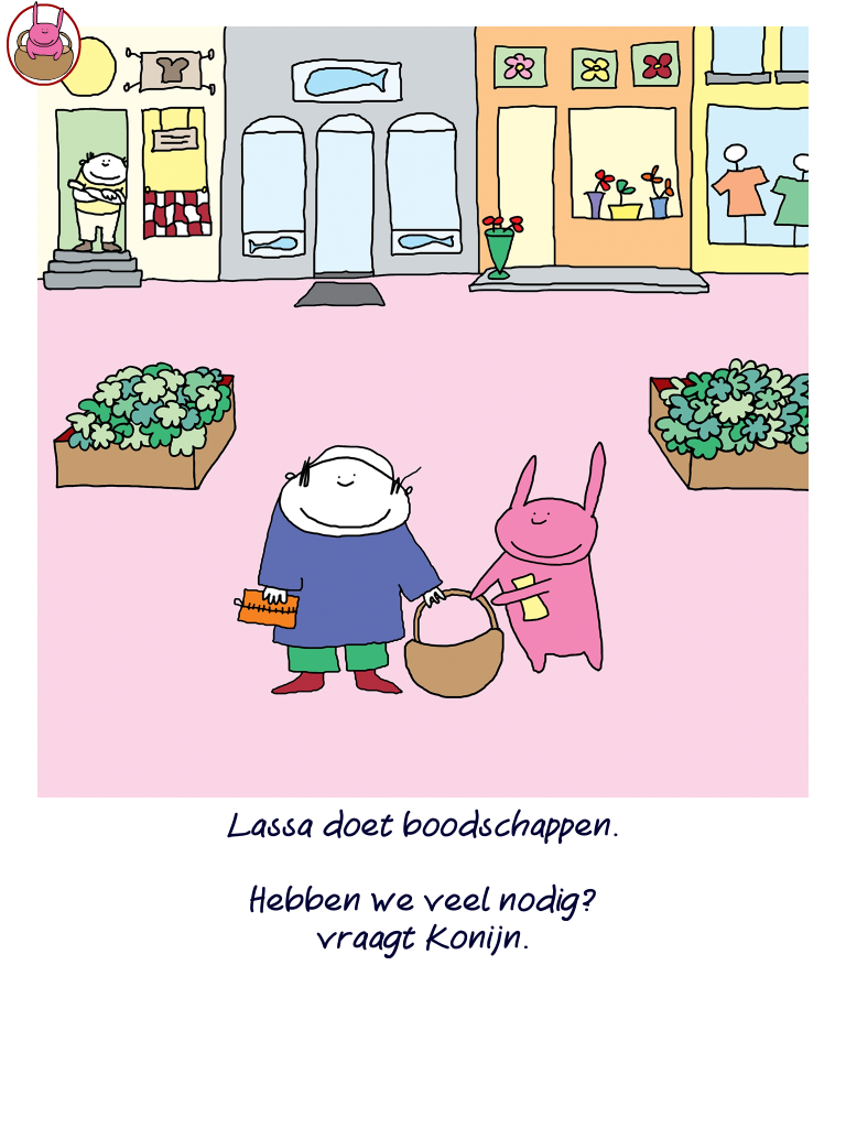 Lassa doet boodschappen app. Voorlezen, vertellen en spelen