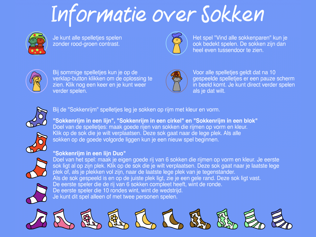 Sokken Vrolijke spelletjes met sokken